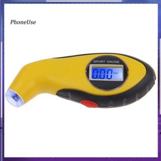 เครื่องวัดความดันลมยางดิจิทัล หน้าจอ LCD สําหรับรถยนต์ รถจักรยานยนต์