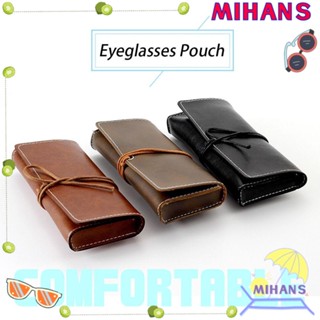 Mih เคสกระเป๋าหนังนิ่ม สําหรับใส่แว่นตากันแดด แฟชั่นสําหรับผู้ชาย ผู้หญิง