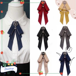 Dealshop เนคไทโบว์ ผู้หญิง โบว์ Cravat สําหรับผู้ชาย เสื้อเชิ้ต เนคไท เครื่องแต่งกาย เสื้อเชิ้ต คอปก ดอกไม้