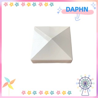 Daphs หมวกปิรามิด PVC กันน้ํา สีขาว 5 นิ้ว สําหรับบ้าน และสวน