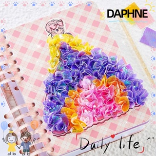 Daphne ภาพวาดสีน้ํา ผ้าฝ้าย ไข่มุก 3D DIY ของเล่นเสริมการเรียนรู้เด็ก