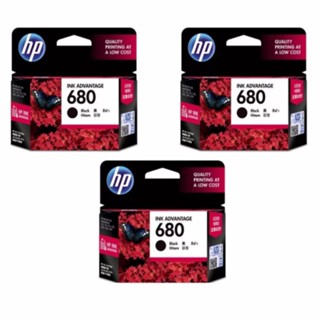 ตลับหมึก HP 680 Black Original Ink Advantage Cartridge (แพ๊ค 3 ชิ้น)