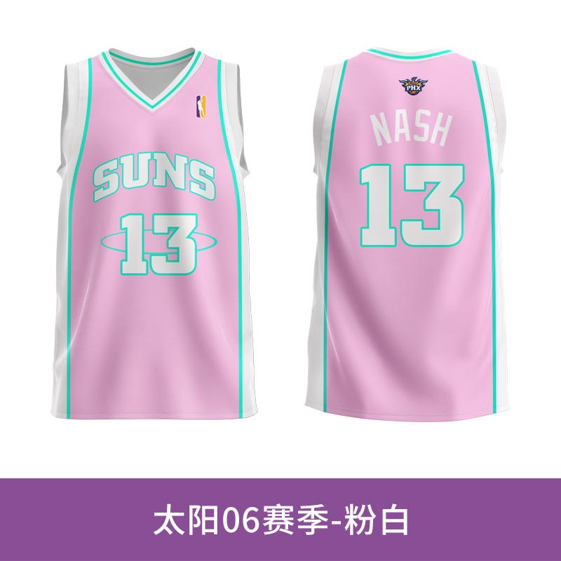 เสื้อกีฬาบาสเก็ตบอล ลายทีม Paul Booker Nash Buckly Xiaosi สไตล์อเมริกันเรโทร