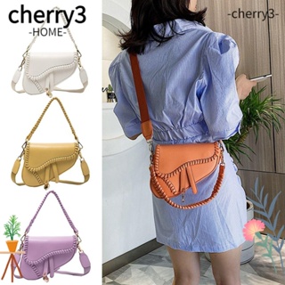 Cherry3 กระเป๋าสะพายไหล่ กระเป๋าถือ หนัง PU ทรงคลัทช์ ขนาดเล็ก สําหรับสตรี