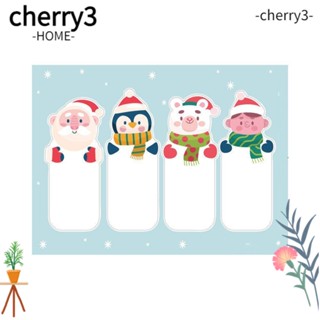 Cherry3 สติกเกอร์ฉลาก ลายการ์ตูนคริสต์มาส ขนาด 7*2.5 ซม. สําหรับตกแต่งกล่องบรรจุภัณฑ์ 25 ชิ้น