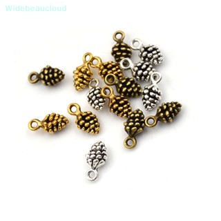 Widebeaucloud 10 ชิ้น Ch Pinecone จี้โบราณพอดีวินเทจทิเบต DIY สร้อยข้อมือสร้อยคอดี