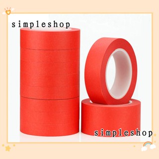 Simple เทปกาว สีแดง ไม่ตกค้าง ทนความร้อน สําหรับอบรถ