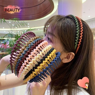 Beauty ที่คาดผม กันลื่น สีพื้น แฟชั่นสําหรับผู้หญิง