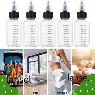 Lansel 1/3 ชิ้น ขวดหยด พลาสติก ใส ของเหลว น้ําผลไม้ ความจุ