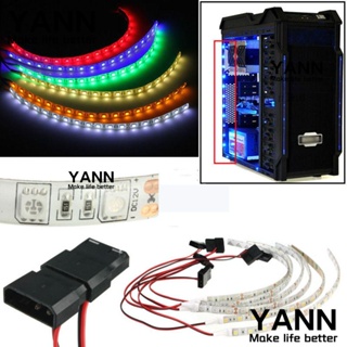 Yann1 สายไฟ LED 100 ซม. 60 ดวง 30 ซม. 18 ดวง DC 12V สําหรับติดพื้นหลังรถยนต์