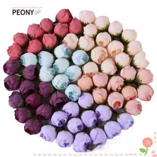 Peonypavilion ดอกกุหลาบปลอม ผ้าไหม ขนาดเล็ก สําหรับตกแต่งบ้าน DIY 30 ชิ้น