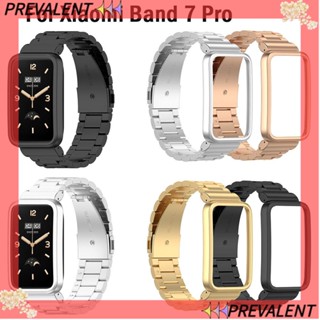 PREVA สายนาฬิกาข้อมือ กรอบสแตนเลส สําหรับ Xiaomi Band 7 Pro