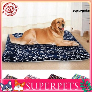 Superpets ผ้าห่มนุ่ม อบอุ่น น้ําหนักเบา ลายกระดูก สําหรับสัตว์เลี้ยง สุนัข