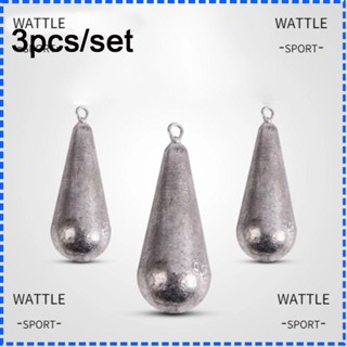 Wattle อุปกรณ์ตะขอเชื่อมต่อสายเบ็ดตกปลา 3 ชิ้น