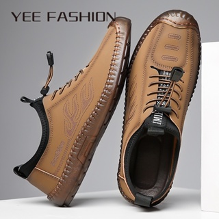 YEE Fashion รองเท้าผ้าใบผู้ชาย ลำลองผู้ชาย ผ้าใบแฟชั่น สไตล์เกาหลี กีฬากลางแจ้ง ทำงานรองเท้าลำลอง Comfortable ทันสมัย fashion High quality D93D0AT 37Z230910