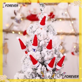 Forever หมวกซานตาคลอส อมยิ้ม สีแดง สําหรับตกแต่งเทศกาลคริสต์มาส 25 ชิ้น