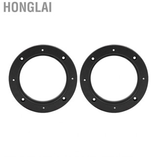 Honglai Speaker Ring Mat  2pcs 4in Mounts Black Dustproof for Car