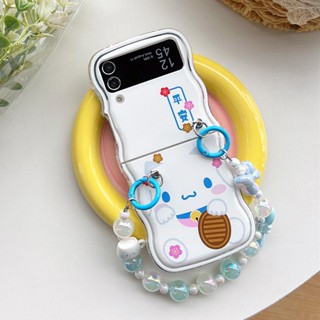 【Fold Wave】เคสโทรศัพท์มือถือ TPU นิ่ม กันกระแทก ป้องกันเลนส์ สําหรับ SAMSUNG Z Flip3 Flip4 Flip5