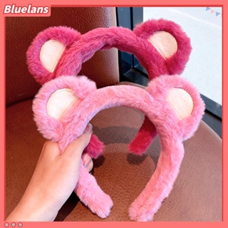 【 Bluelans 】ที่คาดผม ผ้ากํามะหยี่ขนนิ่ม กันลื่น แต่งหูหมีน่ารัก เครื่องประดับ สําหรับผู้หญิง