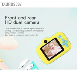  Taurus307 กล้องดิจิตอลสำหรับเด็ก HD 2.0 นิ้วหน้าจอป้องกันดวงตาเด็กวัยหัดเดินกล้องเซลฟี่พร้อมฟังก์ชั่น