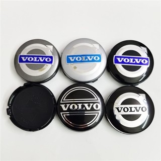 Carlon สติกเกอร์ตราสัญลักษณ์ Volvo Hubcaps 4 ชิ้น * 60 มม. / 64 มม. สําหรับ Volvo