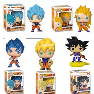 ตุ๊กตาฟิกเกอร์ Funko Pop Dragon Ball Goku ของเล่นสําหรับเด็ก