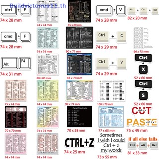 Buildvictories11 สติกเกอร์ติดแป้นพิมพ์ DIY 30 ชิ้น