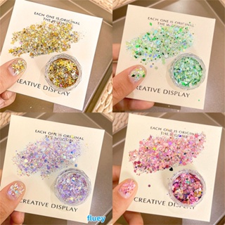 ตามมาตกแต่งเล็บ Nail Art Jewelry Net Red Sequin Burst Laser Gradient Glitter Powder Material Pack Mixed Nail Decoration