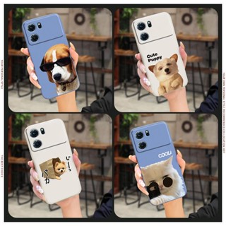 Skin-friendly feel Simplicity Phone Case For OPPO K10 5G Lens bump protection Solid color Cartoon Anti-fall protective case