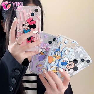 Yiki|เคสโทรศัพท์มือถือแบบนิ่ม TPU กันกระแทก ลายการ์ตูนมิกกี้ มินนี่เมาส์ สําหรับ Huawei Honor X9A X9 X8 X7 X5 X40 X20 X10 X30i X30 X50i X40 GT