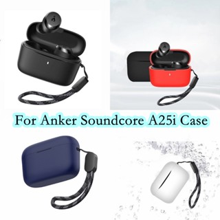 【ของแท้】เคสหูฟัง แบบนิ่ม สีพื้น สําหรับ Anker Soundcore A25i Anker Soundcore A25i