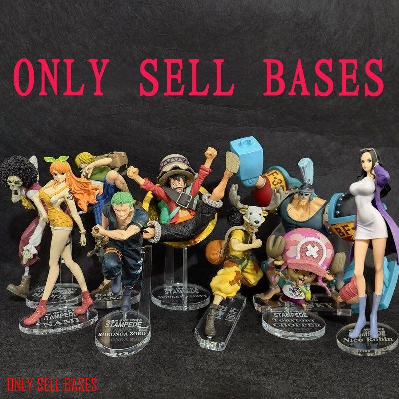 แพลตฟอร์มอะคริลิคใส One Piece Ichiban Award Fanatic Action NAMI ROBIN USOPP SANJI FRANKY CHOPPER LUFFY BROOK ZORO