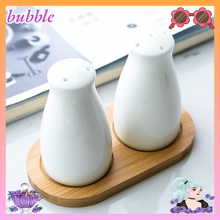 Bubble ขวดใส่เครื่องปรุงรส พริกไทย เซรามิค สีขาว ทําความสะอาดได้ สําหรับห้องครัว