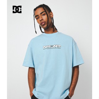 Dcshoes เสื้อยืดคอกลม แขนสั้น ผ้าฝ้ายแท้ พิมพ์ลายโลโก้ดอกไม้ ทรงหลวม แฟชั่นฤดูร้อน สําหรับผู้ชาย และผู้หญิง