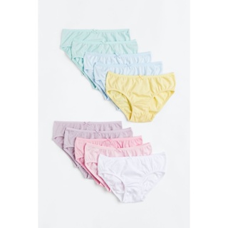 H&amp;M กางเกงชั้นในเจอร์ซีย์แพ็ค 10 ตัว Girl 10-pack jersey briefs 0709023_1