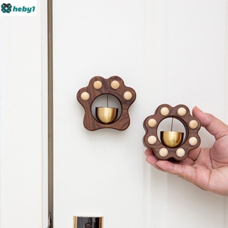 Cat Claw Shape Doorbell น่ารัก Creative Entry Reminder Wind Chime ไม้ Bel heby1