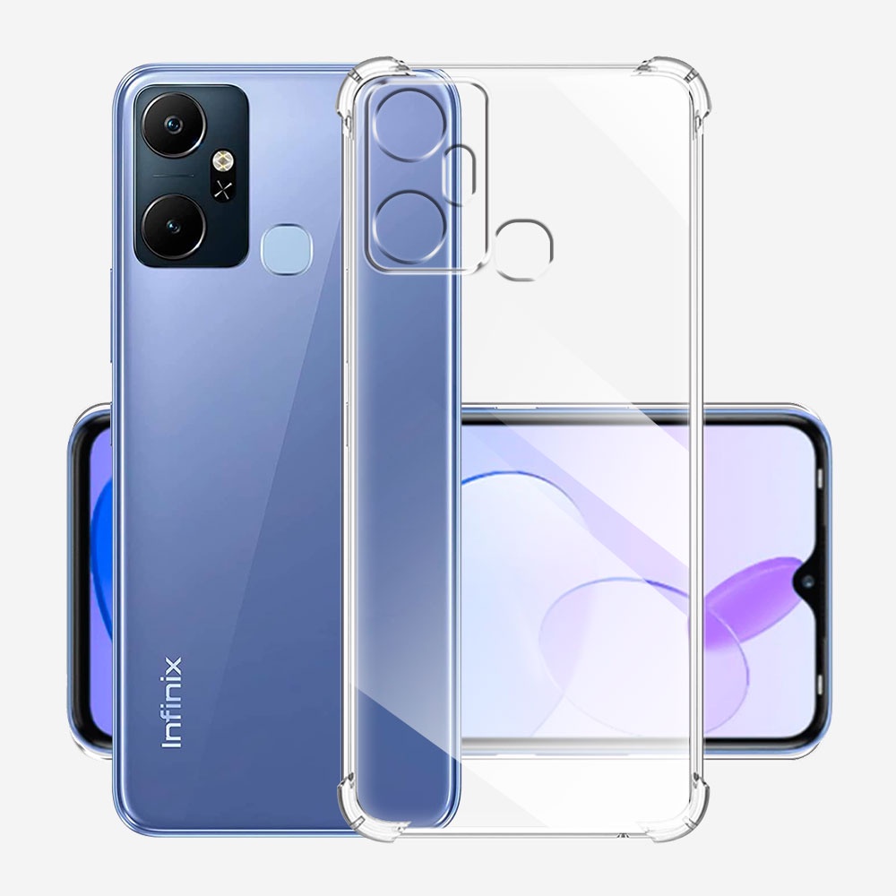 สําหรับ Infinix Smart 6 Plus X6823C X6823 กรณีซิลิโคนกันกระแทกนุ่มสําหรับ Infinix สมาร์ท 6Plus โปร่งใส TPU เคสโทรศัพท์