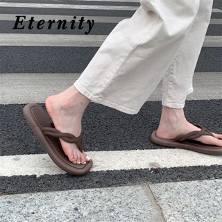 Eternity  รองเท้าแตะผู้หญิง รองเท้าแฟชั่นผู้หญิง อัพเกรดวัสดุ สบายขึ้น พื้นหนา กันลื่น เพิ่มสูง 33z080109 Stylish ทันสมัย สบาย สวย B29G07O 36Z230909