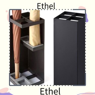 Ethel1 ชั้นวางร่ม โลหะ ระบายน้ําฝน สะดวก สีดํา ขาว สําหรับบ้าน