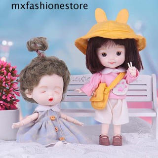 Mxfashione ตุ๊กตา BJD OB11 1/12 หยิกหยักได้ หลากสีสัน แฟชั่น สําหรับเด็กผู้หญิง ของขวัญวันเกิด