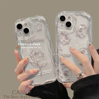 เคสป้องกันโทรศัพท์มือถือ แบบนิ่ม ลายดอกกุหลาบ 3D สําหรับ Realme C53 C55 C35 C30 C33 C25Y C25 C20 C15 C11 C25s Realme 8I 5 5S 5i 6i Realme Narzo 50A