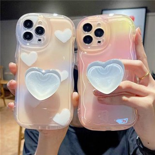 เคสโทรศัพท์มือถือแบบแก้วนิ่ม ลายการ์ตูนหัวใจ สําหรับ Iphone 14 13promax 12 11 XR 7P 8plus