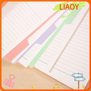 Liaoy แผ่นพลาสติก ป้องกันดัชนี หลากสี สําหรับออฟฟิศ