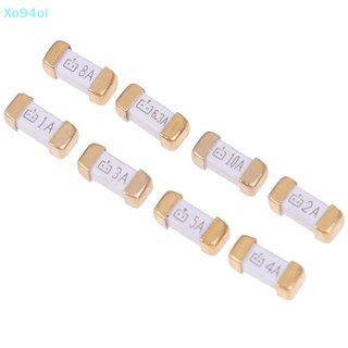 Xo94ol ฟิวส์เป่าเร็ว SMD 1808 125v 0451 1a เป็น 10A สีทอง 10 ชิ้น