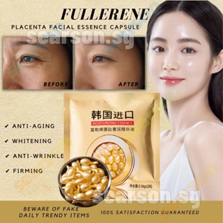 Fullerene Placenta Serum ลดเลือนริ้วรอยปรับสีผิวให้กระจ่างใสและกระชับผิว / Placenta Capsules 20/50 ชิ้น 【searson】 【searson】 【searson】