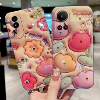 พร้อมส่ง เคสโทรศัพท์มือถือ ลายดอกไม้ 3D สําหรับ OPPO Reno10 Pro Pro+ 5G A58 A78 4G เคส Phone Case