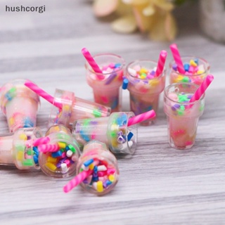 [hushcorgi] ใหม่ พร้อมส่ง แก้วชานมเรซิ่น ขนาดเล็ก อุปกรณ์เสริม สําหรับตกแต่งบ้านตุ๊กตา ob11 5 ชิ้น