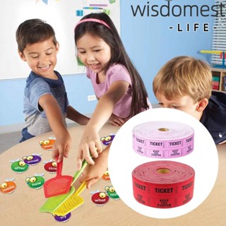 Wisdomest ตั๋วราฟเฟิล สีพื้น สําหรับงานอีเวนท์