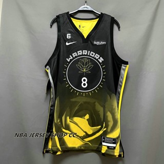 【คุณภาพสูง】ใหม่ ของแท้ NBA 2022-23 Golden State Warriors สําหรับผู้ชาย #8 เสื้อกีฬาแขนสั้น ลายทีม Gary Payton II City Edition สีดํา