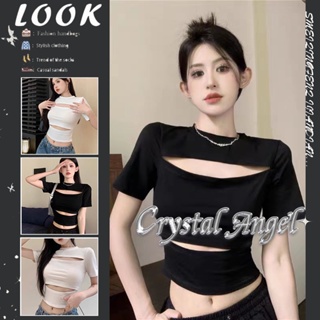 Crystal  กางเกงขายาว กางเกงเอวสูง สไตล์เกาหลี แฟชั่น 2023 NEW 080204 คุณภาพสูง ทันสมัย พิเศษ fashion A99J34Q 36Z230909